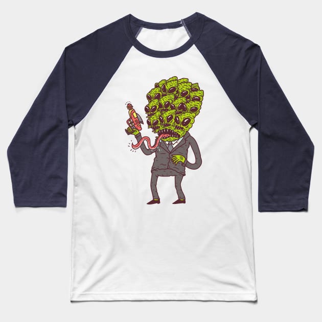 alien Baseball T-Shirt by hex